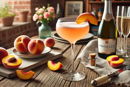 Bellini cocktail