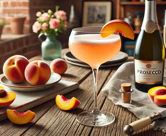 Bellini cocktail